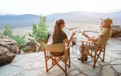 A-couple-toast-while-on-safari